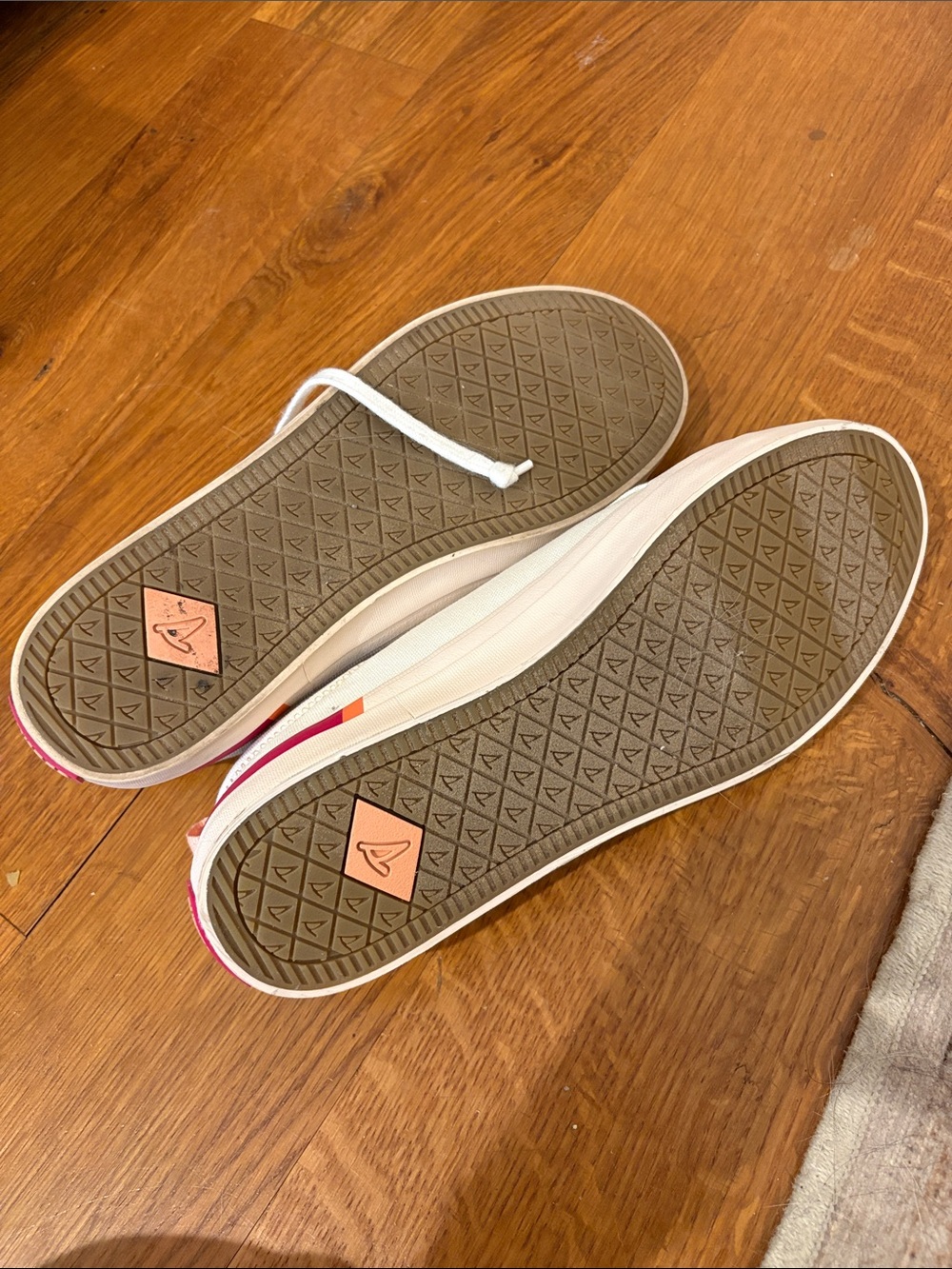 Sperry Crest Vibe Seasonal Canvas Seacycled Sneakers with Pink Insole Size 8.5 - Picture 5 of 6